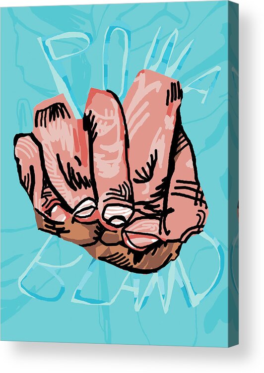 Action Acrylic Print featuring the drawing Fist by CSA Images