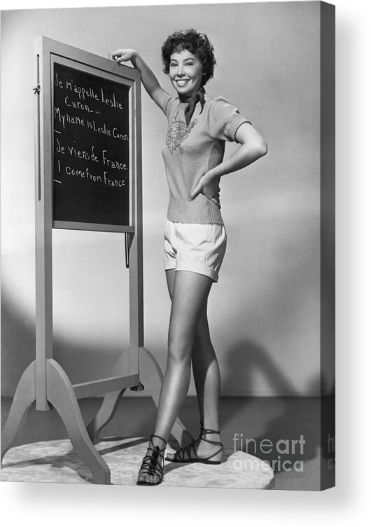 Ballet Dancer Acrylic Print featuring the photograph French Actress And Ballerina Leslie by Bettmann