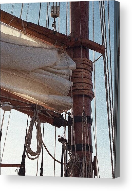 Mainsail Acrylic Print featuring the photograph Gaff rig by Fred Bailey