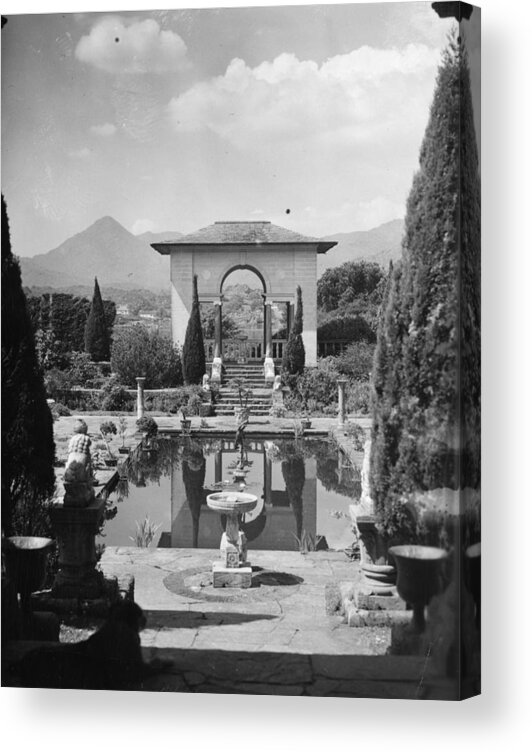 Arch Acrylic Print featuring the photograph Garden In Italy by Fox Photos