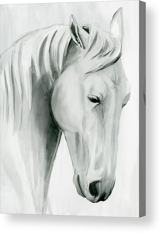 Western+horses Acrylic Print featuring the painting Horse Whisper II by Grace Popp