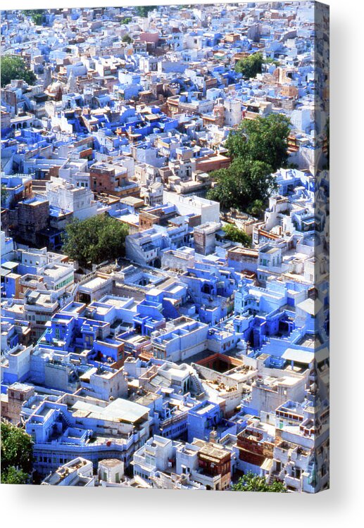 Tranquility Acrylic Print featuring the photograph India Rajasthan Udaipur Wiew by (c)paolodelpapa