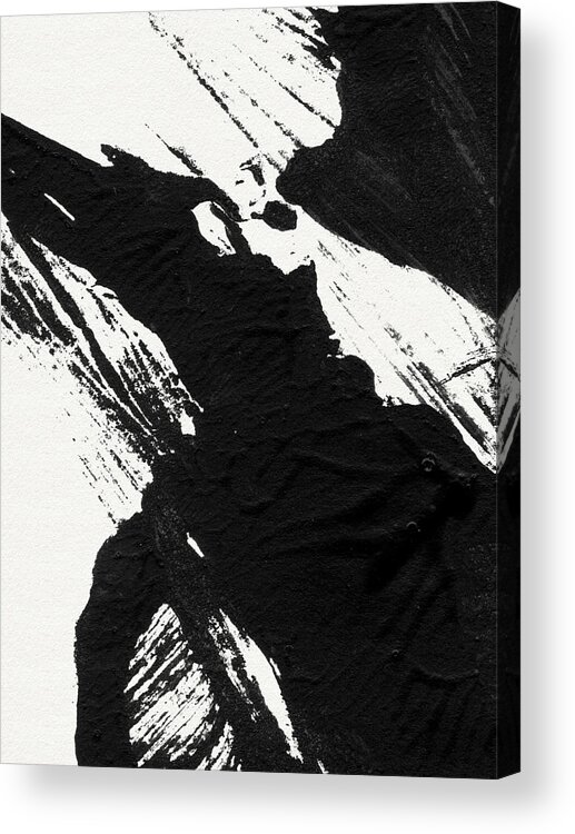 Abstract Acrylic Print featuring the painting Ink Wave 3- Art by Linda Woods by Linda Woods