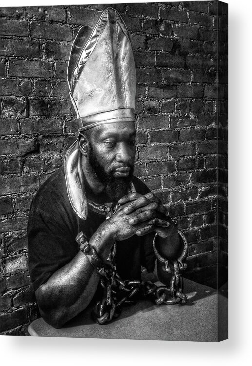 Cardinal Acrylic Print featuring the photograph Inquisition II by Al Harden