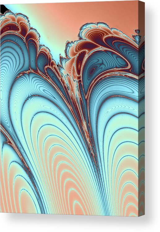 Scales Acrylic Print featuring the digital art Layers II by Bernie Sirelson
