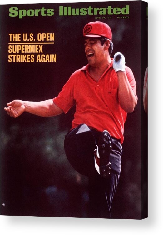 Magazine Cover Acrylic Print featuring the photograph Lee Trevino, 1971 Us Open Sports Illustrated Cover by Sports Illustrated