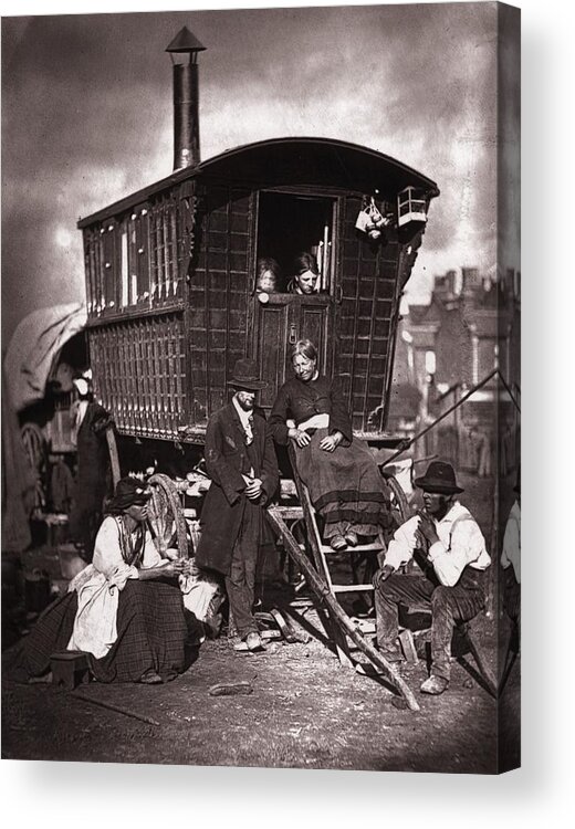 Camping Acrylic Print featuring the photograph London Nomades by John Thomson