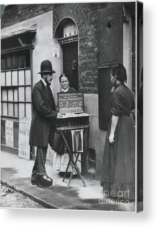 People Acrylic Print featuring the photograph Medicine Man Selling Tonic by Bettmann