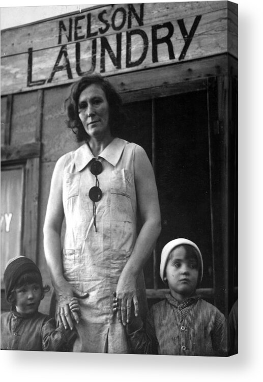 1930-1939 Acrylic Print featuring the photograph Missus Nelson Laundry by Margaret Bourke-White