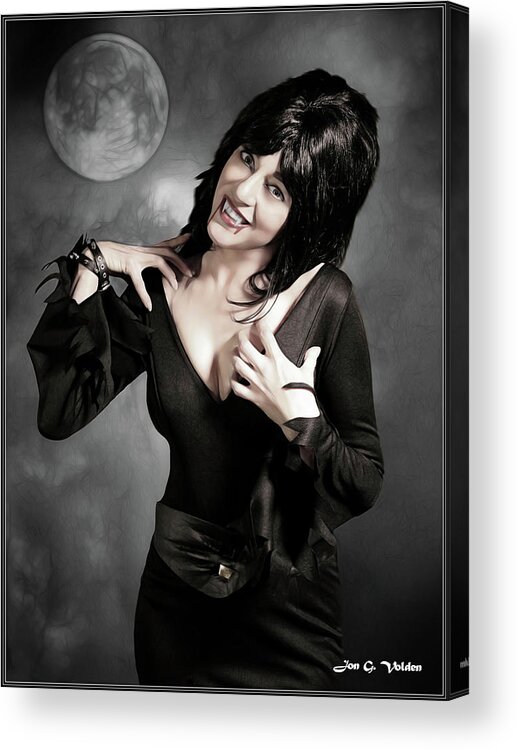 Vampire Acrylic Print featuring the photograph Mistress Of The Night by Jon Volden