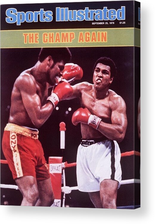 Magazine Cover Acrylic Print featuring the photograph Muhammad Ali, 1978 Wba Heavyweight Title Sports Illustrated Cover by Sports Illustrated