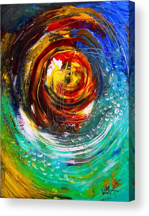 Abstract Acrylic Print featuring the painting Necessary Anchor by J Vincent Scarpace