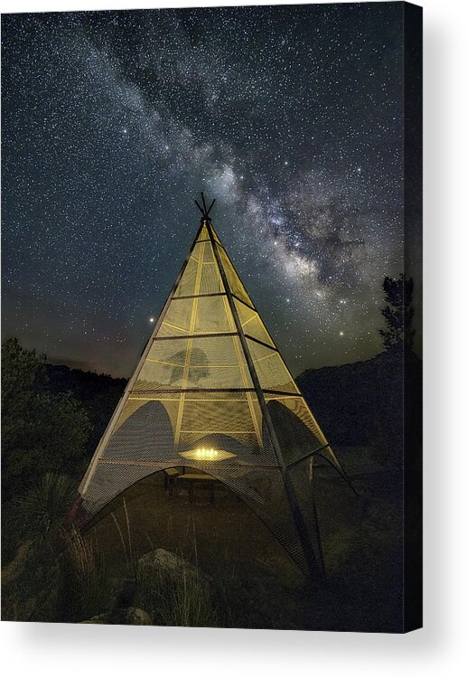 Milky Way Acrylic Print featuring the photograph Night Spirits by James Clinich