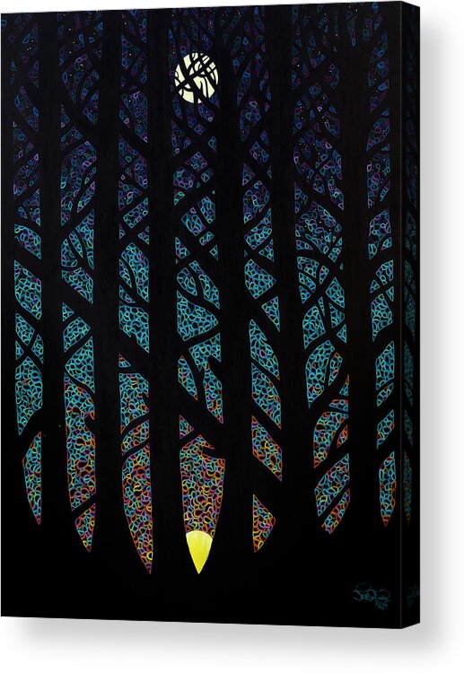 Ode To The Sky Acrylic Print featuring the digital art Ode To The Sky by Jeff Sullivan