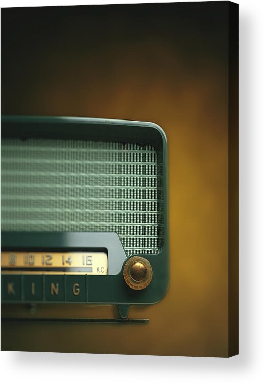 Analog Acrylic Print featuring the photograph Old-fashioned Radio With Dial Tuner by Stockbyte