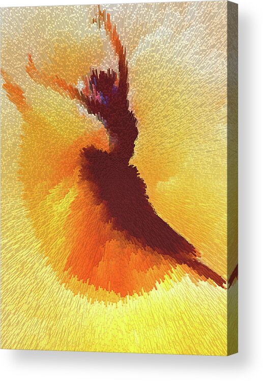 Passion Acrylic Print featuring the digital art Passion by Alex Mir