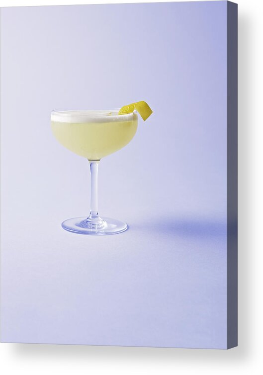 Martini Glass Acrylic Print featuring the photograph Pisco Sour by Mark Lund