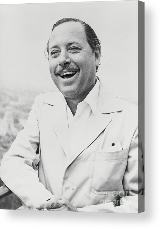 People Acrylic Print featuring the photograph Playwright Tennessee Williams by Bettmann