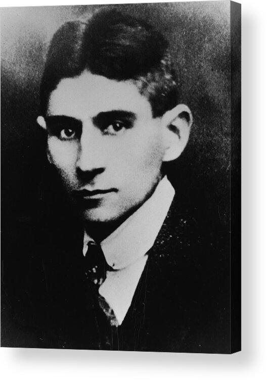 People Acrylic Print featuring the photograph Portrait Of Franz Kafka by Hulton Archive