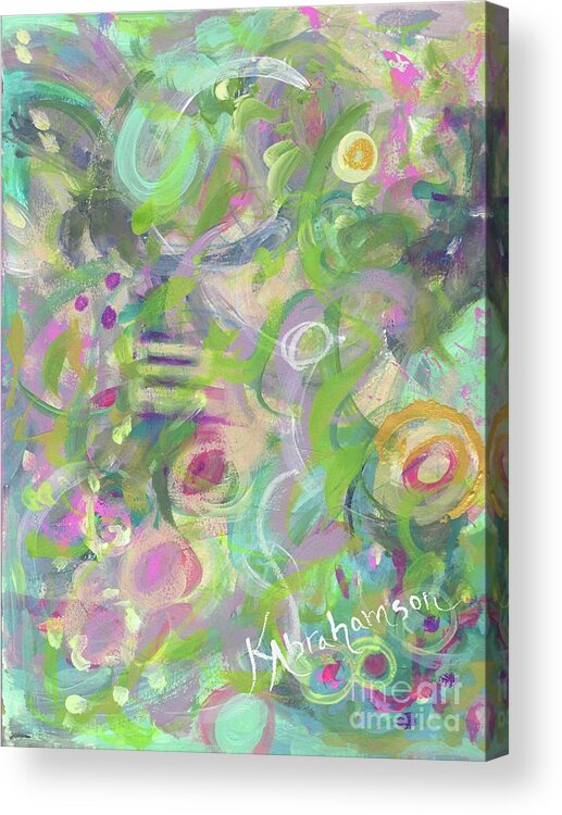 Spring Acrylic Print featuring the painting Printemps 4 by Kristen Abrahamson