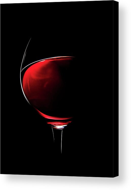 Red Acrylic Print featuring the photograph Red Wine by Johan Swanepoel