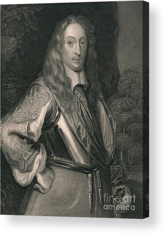 Engraving Acrylic Print featuring the drawing Robert Greville by Print Collector