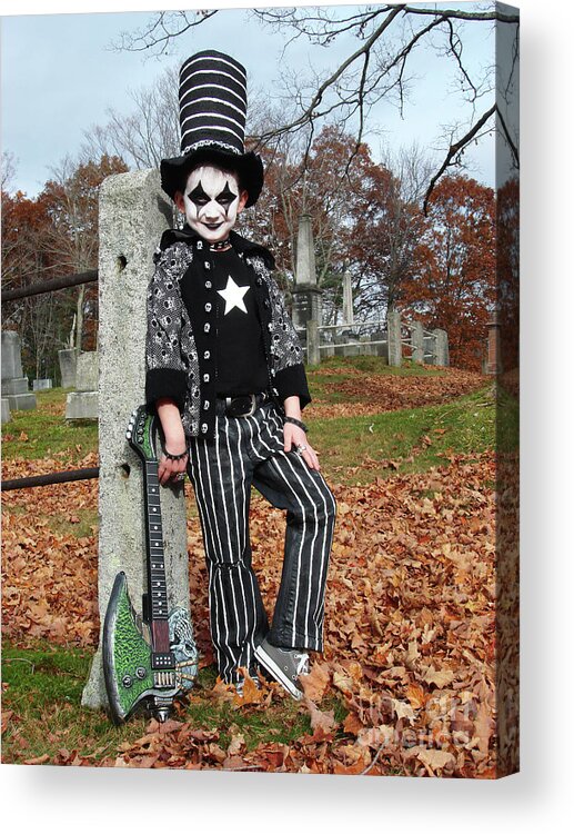Halloween Acrylic Print featuring the photograph Rotten Rocker Costume 5 by Amy E Fraser