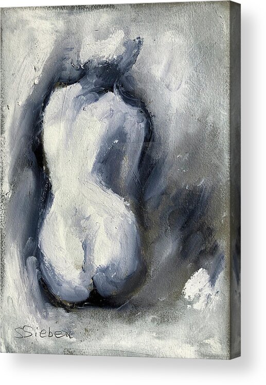Nudes Acrylic Print featuring the painting Shades of Light i by Sharon Sieben