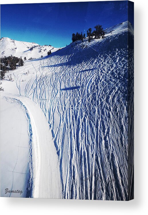 Ski Acrylic Print featuring the photograph Ski Slope by David Zumsteg