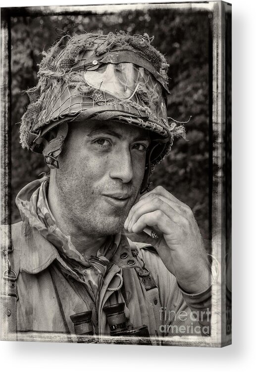 Portait Acrylic Print featuring the photograph Soldier by Bernd Laeschke