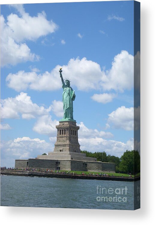 Statue Of Liberty Acrylic Print featuring the photograph Statue Of Liberty by Barbra Telfer