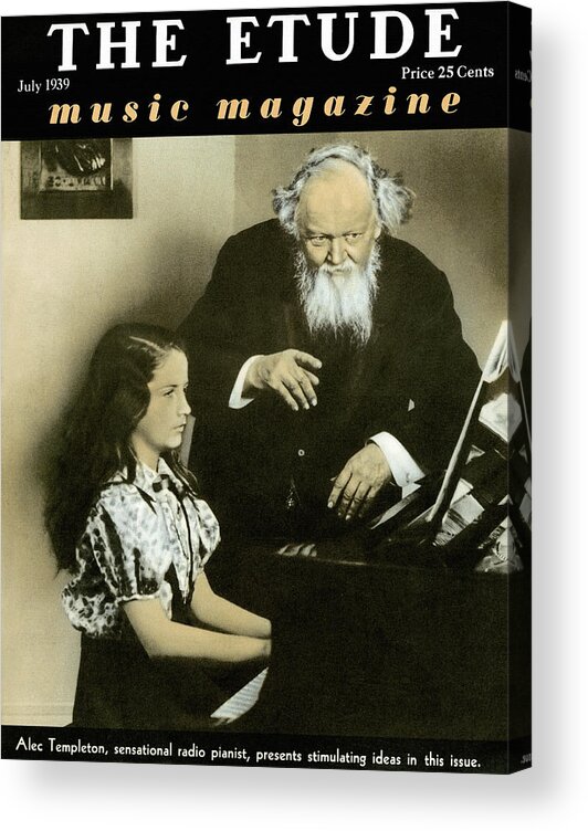 Etude Acrylic Print featuring the painting The Piano Lesson by Unknown