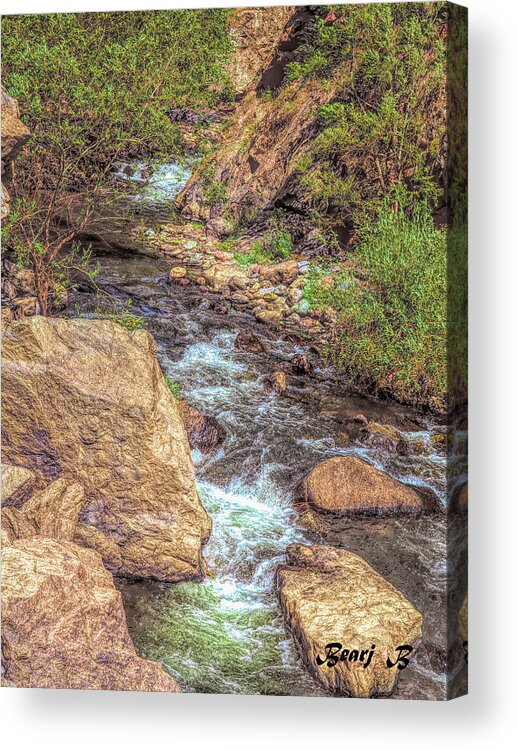 Steams Acrylic Print featuring the photograph The Stream by Bearj B Photo Art