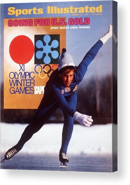 Magazine Cover Acrylic Print featuring the photograph Usa Anne Henning, 1972 Sapporo Olympic Games Preview Sports Illustrated Cover by Sports Illustrated