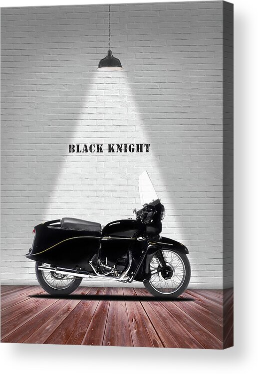 Vincent Black Knight 1955 Acrylic Print featuring the photograph Vincent Black Knight 1955 by Mark Rogan