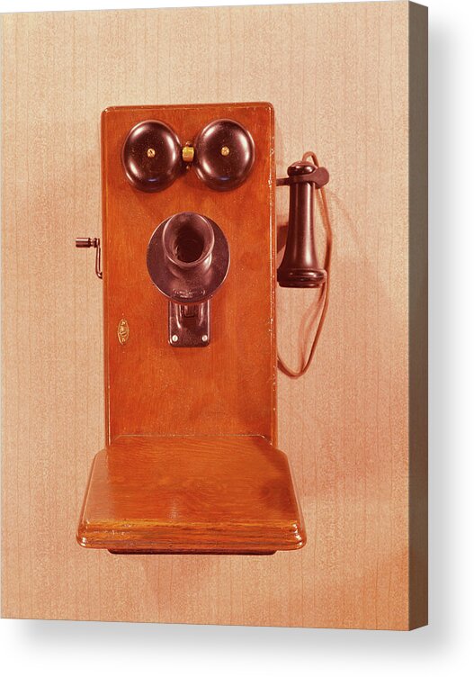 1950-1959 Acrylic Print featuring the photograph Wall Mounted Telephone by H. Armstrong Roberts
