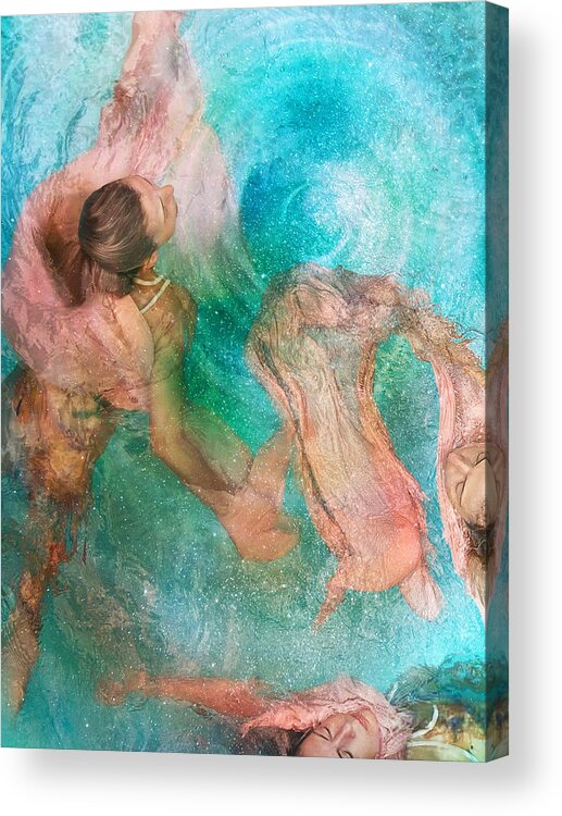Water Acrylic Print featuring the photograph Waterplay 10 by Miriana