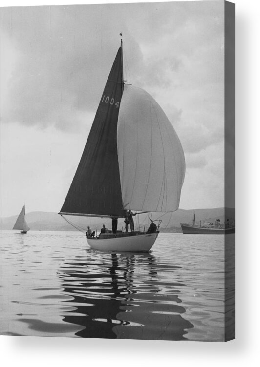 1950-1959 Acrylic Print featuring the photograph Yachting by Bert Hardy