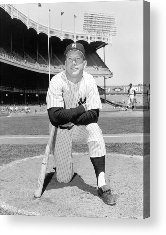 People Acrylic Print featuring the photograph Mickey Mantle by Louis Requena