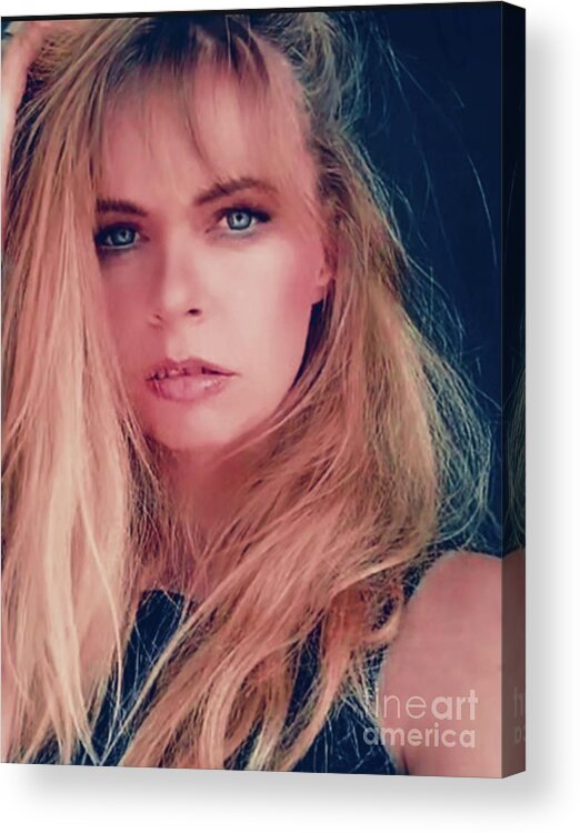 Portret Acrylic Print featuring the photograph Portret Actress #1 by Yvonne Padmos
