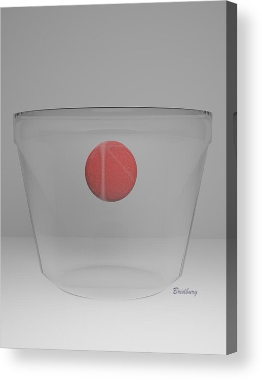 Nft Acrylic Print featuring the digital art 1 Pot by David Bridburg