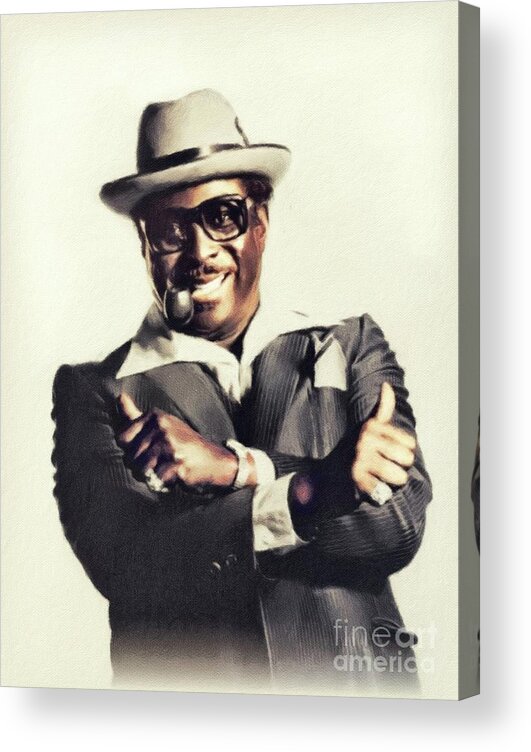 Albert Acrylic Print featuring the painting Albert King, Music Legend #2 by Esoterica Art Agency