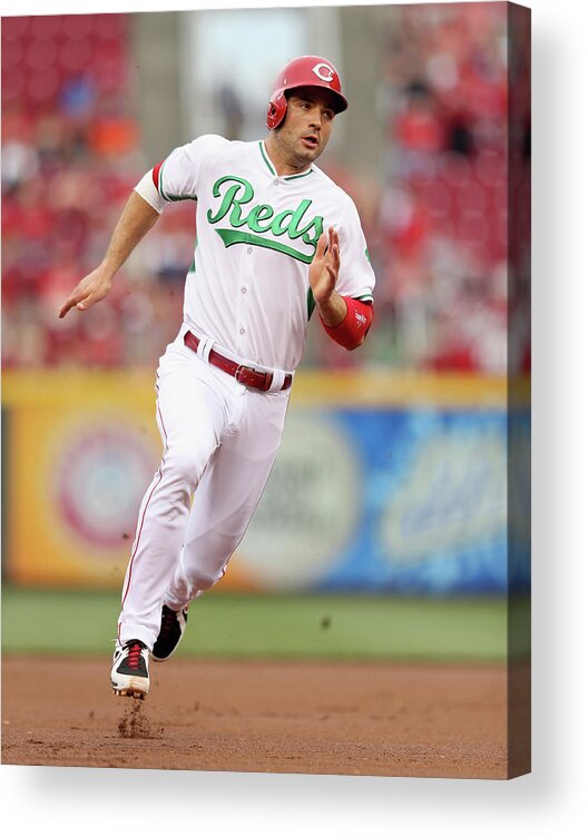 Great American Ball Park Acrylic Print featuring the photograph Joey Votto #4 by Andy Lyons