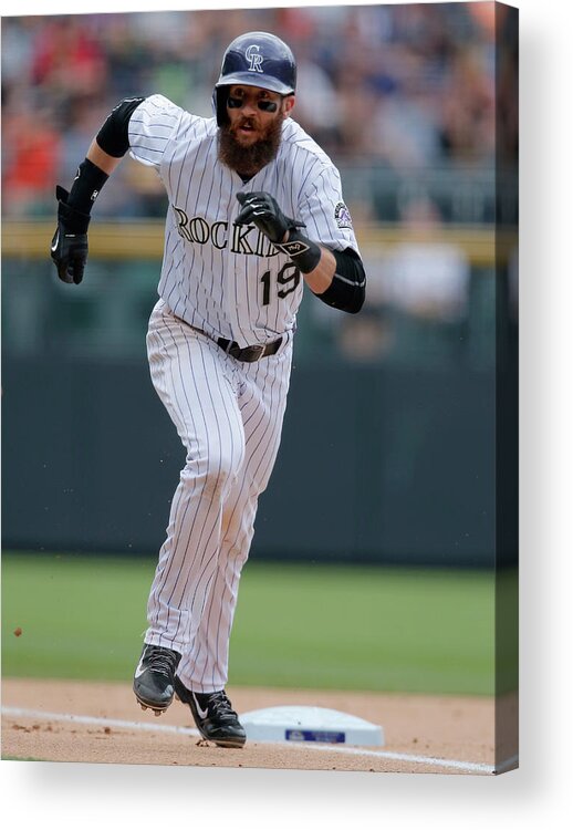 People Acrylic Print featuring the photograph Charlie Blackmon by Doug Pensinger