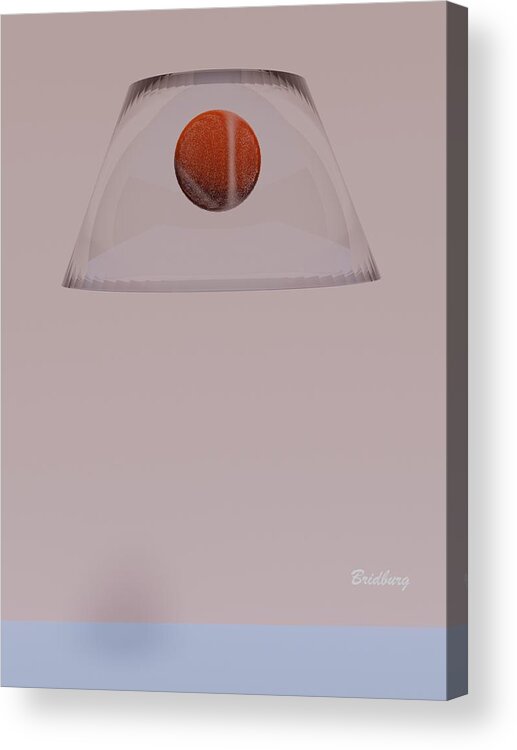 Lamp Shade Acrylic Print featuring the digital art 801 Lamp Shade by David Bridburg