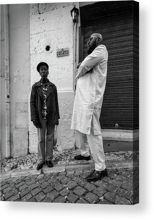 Stature Acrylic Print featuring the photograph Always disagreement with the father-in-law by Micah Offman