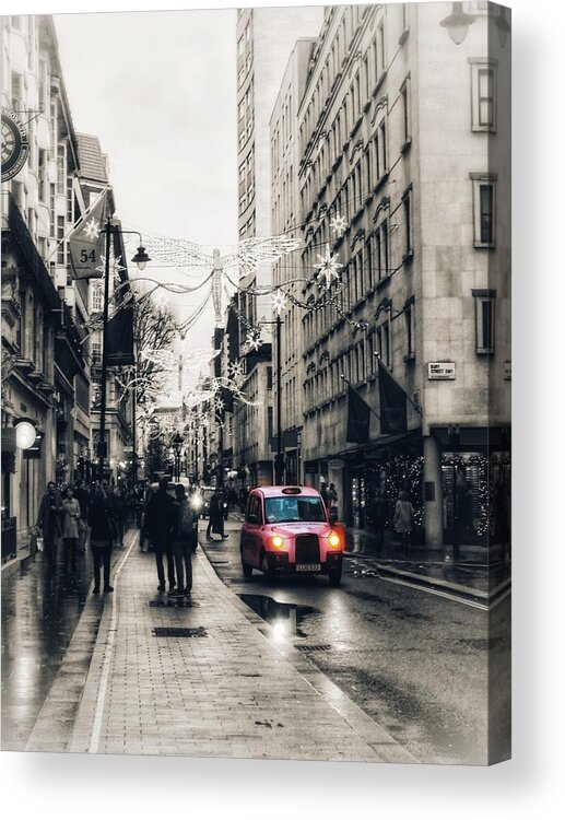 Angels Acrylic Print featuring the digital art Angels in London by Gia Marie Houck