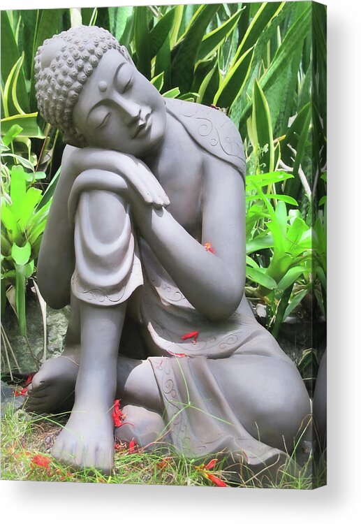 Hawaii Acrylic Print featuring the photograph Buddha 4 by Dawn Eshelman