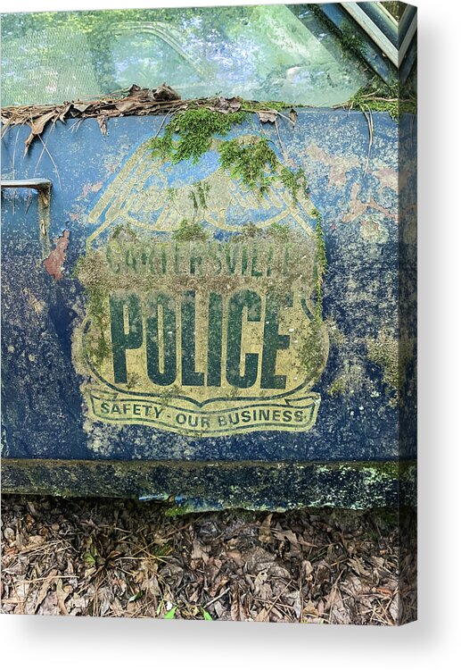 Classic Acrylic Print featuring the photograph Cartersville Police Department by George Strohl