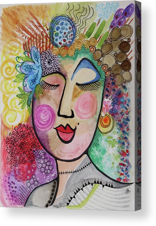 Painting Acrylic Print featuring the painting Celebrate by Lisa Mutch
